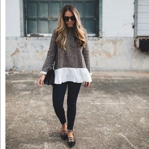 Layered sweater